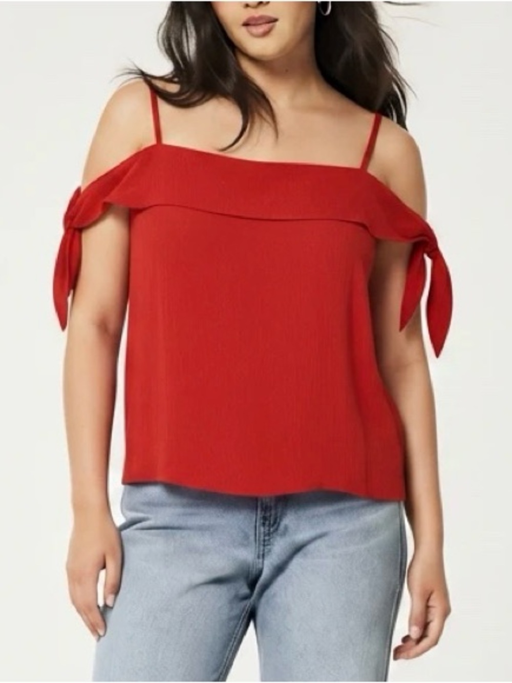 Gianni Bini Red Off the Shoulder Top